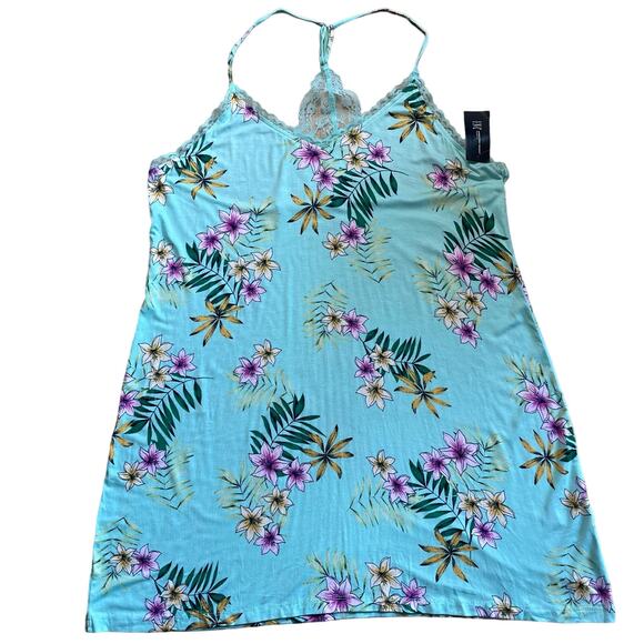 International Concepts Tropical Print Nightgown - Picture 1 of 6
